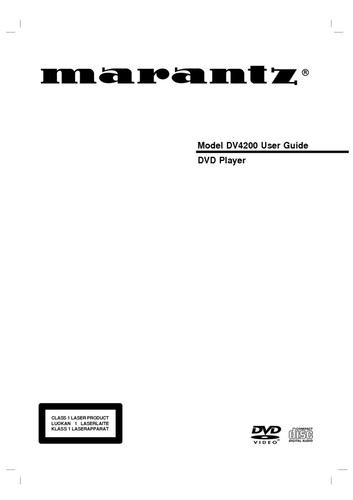 Marantz dv4200 dvd player - marantz,