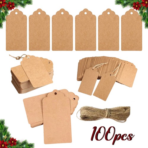 100pcs kraft paper gift - kraft,