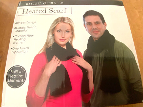 Flame homeware heated scarf - heated,