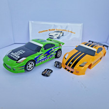 Scalextric C2671 Drift Car Nissan 350Z Green Pioneer. used working -with extras