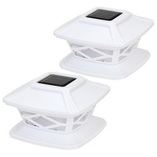 2 x Solar Powered White LED