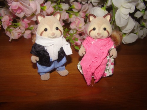 Sylvanian mulberry racoon - sylvanian,