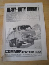 HEAVY-DUTY BOUND COMMER HEAVY DUTY RANGE VEHICLES 1965 ADVERT A4 FILE B