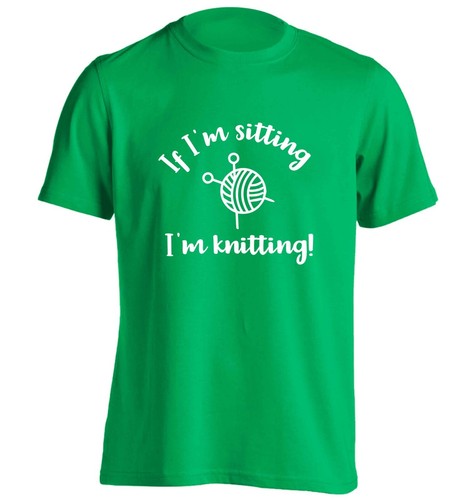 Sitting i m knitting - i'm,