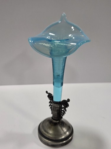 Antique blue opalescent glass - antique,