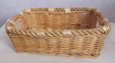 Wicker storage basket with - storage,