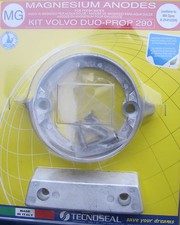 Magnesium Anode kit for Volvo Penta 290 Duo Prop Outdrive, for freshwater use