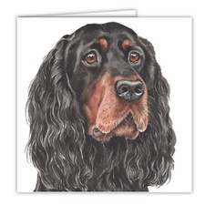 Gordon Setter greetings card