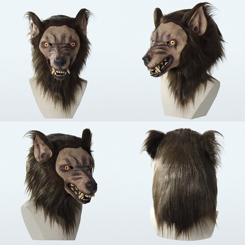 Wolfman face masks - wolfman,