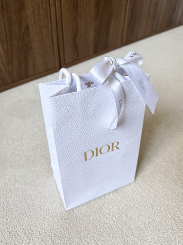 Dior white gold paper bag - dior, &