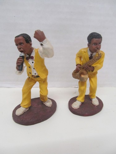 Jazz duet figurines - , singer