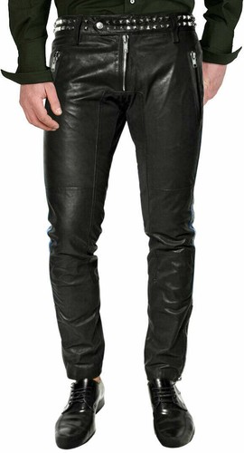Real leather jeans heavy - ,