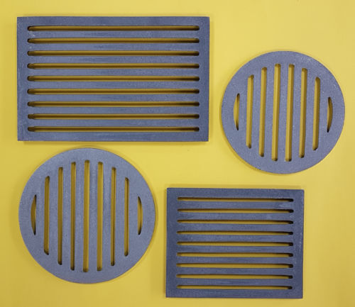 Cast iron grate round grid - cast,