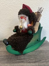 Holzkunst Christian Ulbricht Handmade  In West Germany Father Christmas Smoker
