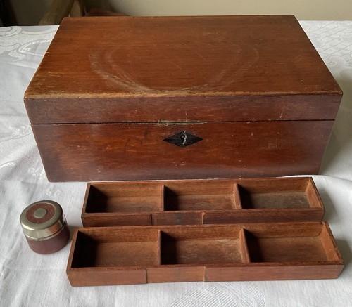 Victorian mahogany travelling - mahogany,