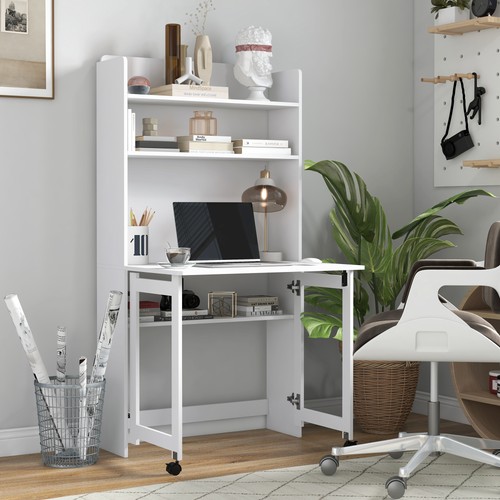 Computer desk with - desk, foldable