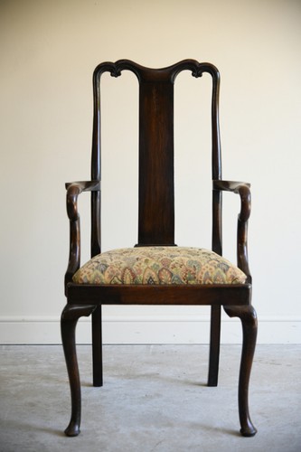Georgian style oak carver - georgian,