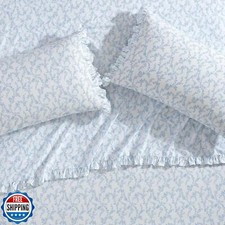 Laura Ashley - King Pillowcase Set, Breathable Percale Cotton Bedding, Floral