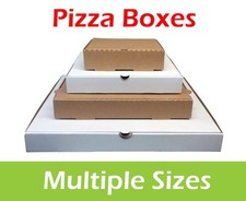 Plain Pizza Boxes, Takeaway Pizza Box, Postal Boxes, Multiple Colours and Sizes