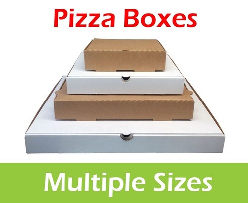 Plain pizza boxes takeaway - plain, boxes,