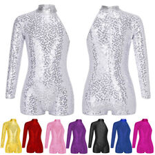 Kids Girls Bodysuit Athletic Ballet Dance Stylish Rompers Single Dancewear Jazz