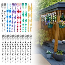 Reflective Bird Deterrent Reflective Wind Spiral Bird Repellent Bird Scarer 12X 