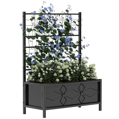 Outsunny metal raised garden - metal,