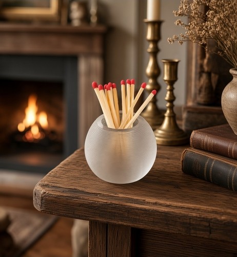 Hand blown ribbed - hand,