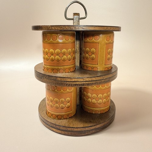 Hornsea spice pots and stand - hornsea,
