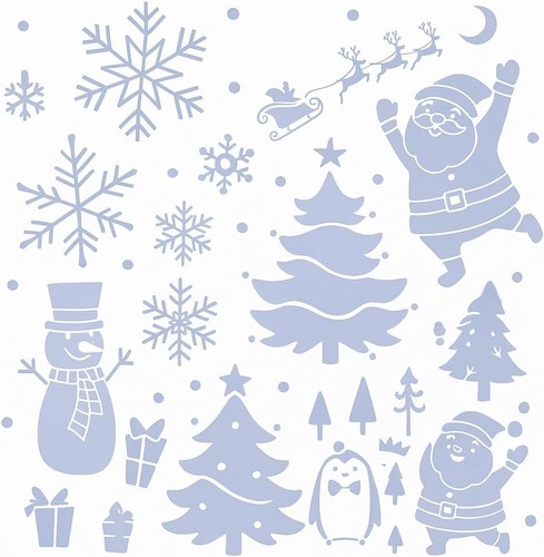 Reusable christmas window - reusable,