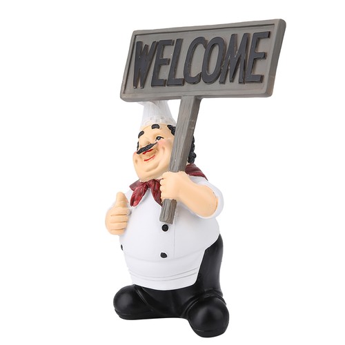 Restaurant resin chef figurine - restaurant,