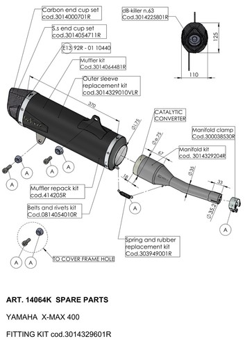 Muffler replacement part