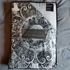 Jeff Banks Port of Call Double Duvet. Reversible. Black and White. New Unopened 