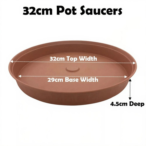 32cm plant pot saucer drip - 32cm,