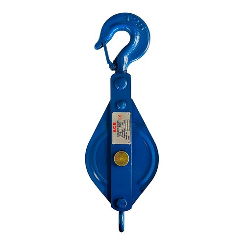 175mm single pulley block - single,