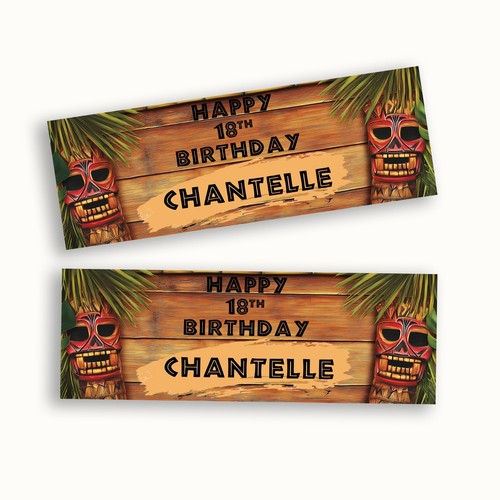 Personalised tiki bar birthday - tiki,