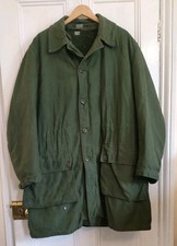 Genuine Vintage Swedish Extreme Cold Weather M59 Cotton Parka w/ Liner, XL 50"