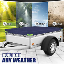Blue Trailer Cover with Cords