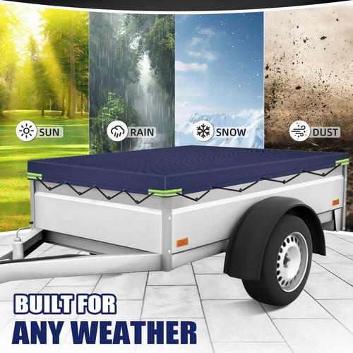 Blue trailer cover with - cover, cords
