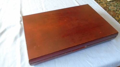 Mahogany cutlery box - mahogany,