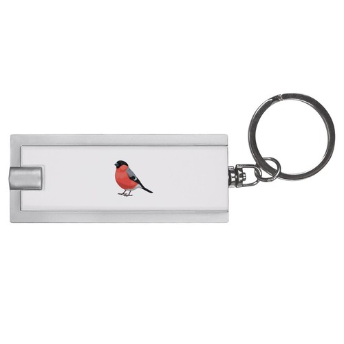 Bullfinch bird led keyring - led,