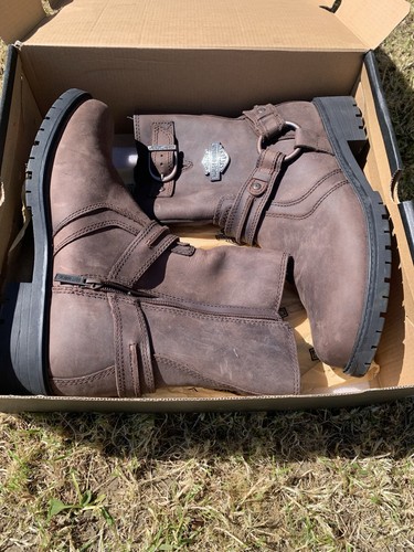 Harley davidson brown zip - brown,