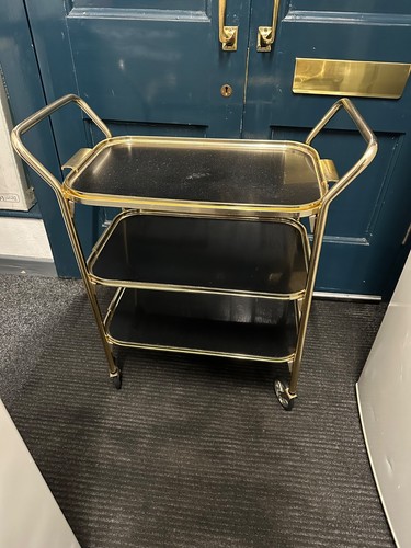 Drinks trolley black brass - drinks,