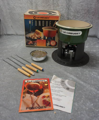 Creuset fondue green - le,