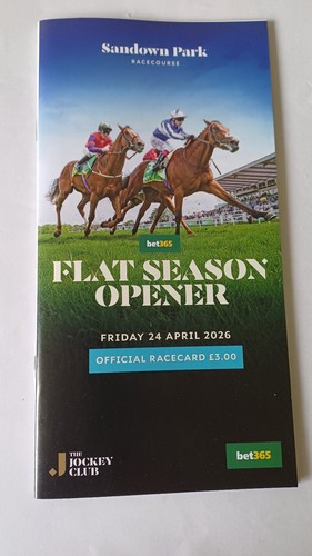 Sandown race card 26 - race, 24/4/26