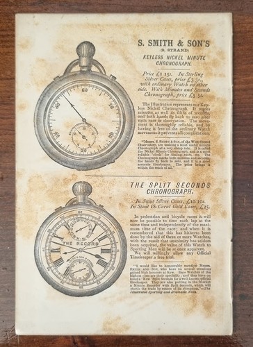 Antique unmounted advert 1891 - unmounted,