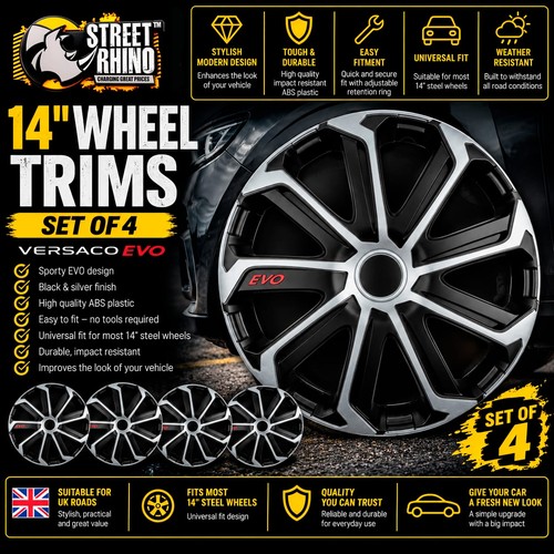 Wheel trims evo black - trims,