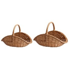 Woven Wicker Basket with