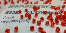 Swarovski Crystal Beads - 1440 Beads - 3mm Bicone - Hyacinth Red - Factory 