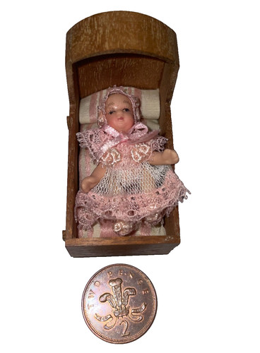 Dolls house crib - dolls,
